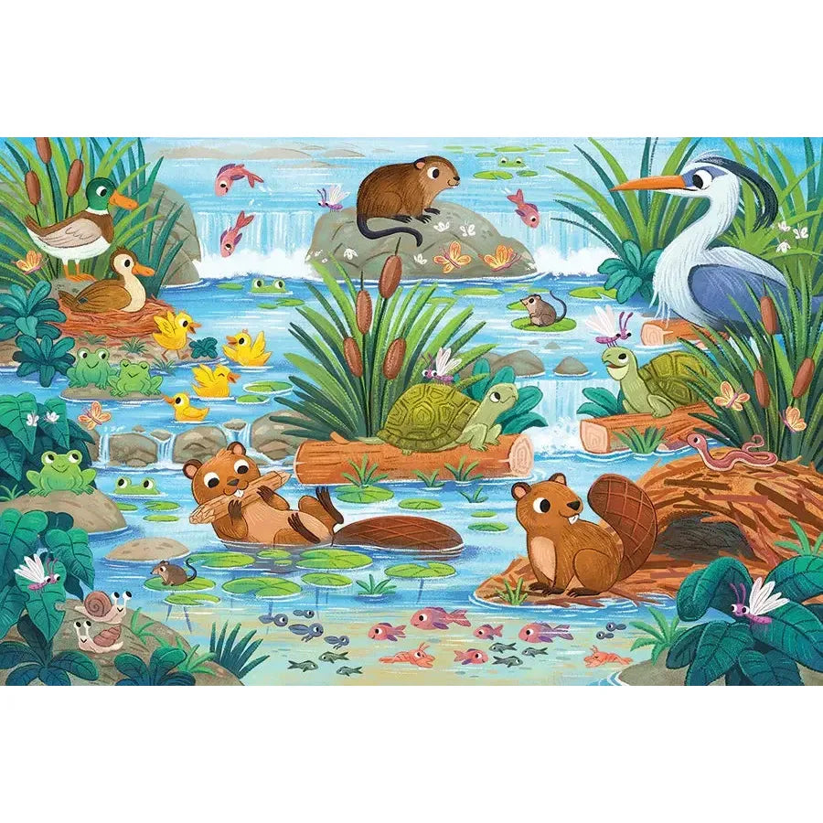 Beaver & Friends 35 Piece Floor Jigsaw Puzzle Cobble Hill