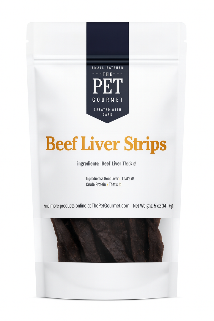 Beef Liver Jerky Strips for Dogs – 5 oz