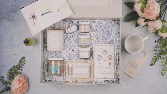 Luxury Birthday Gift Basket for Her – Natural Spa & Self-Care