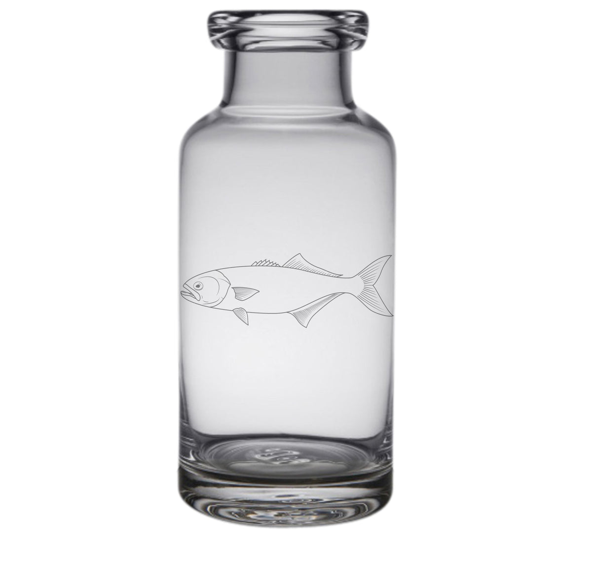 Bluefish Engraved Glass Carafe