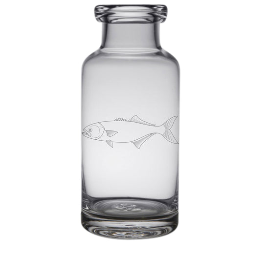 Bluefish Engraved Glass Carafe