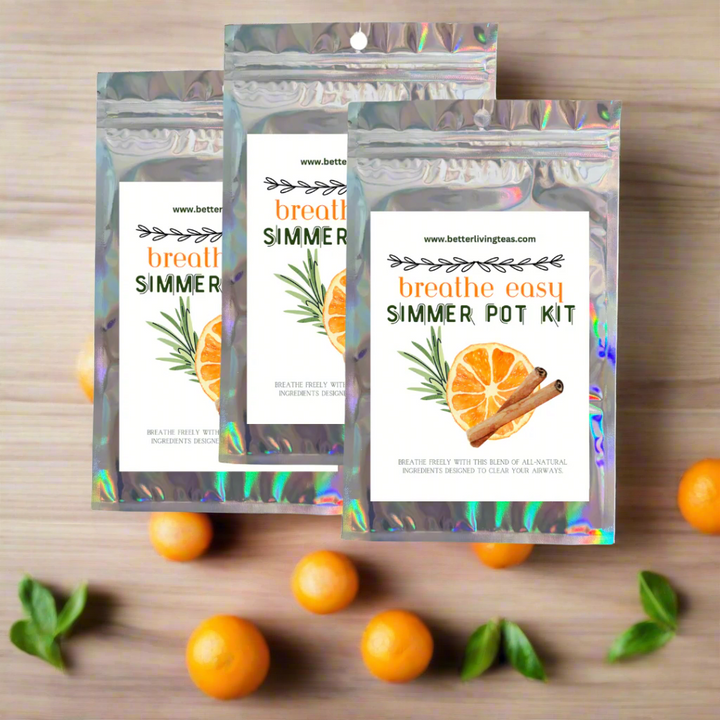 Stovetop Potpourri Simmer Pot Kits-  Breathe Easy Natural Congestion Relief