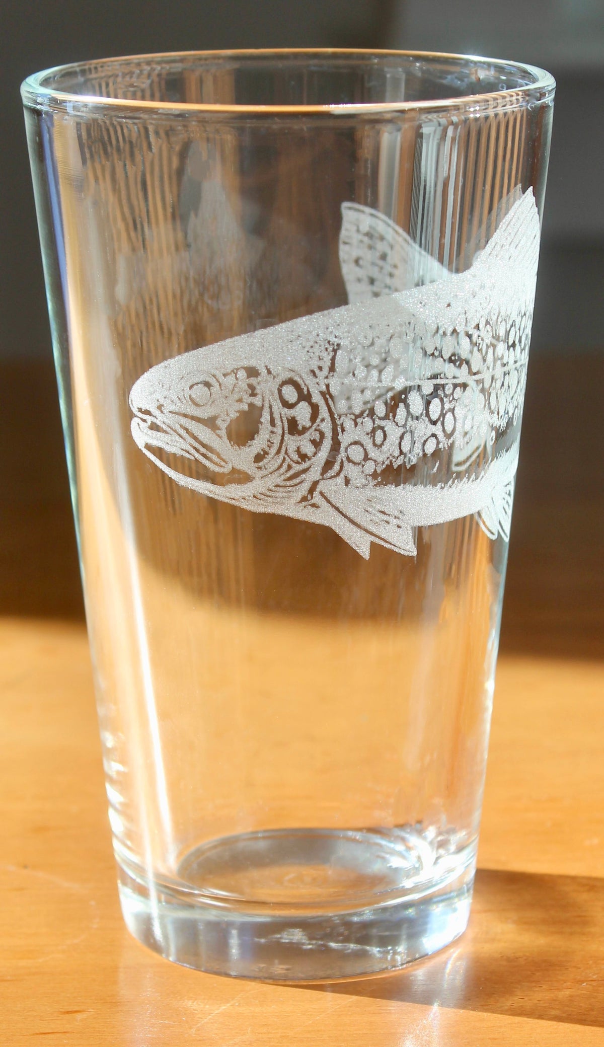 Brook Trout Laser Engraved Glasses