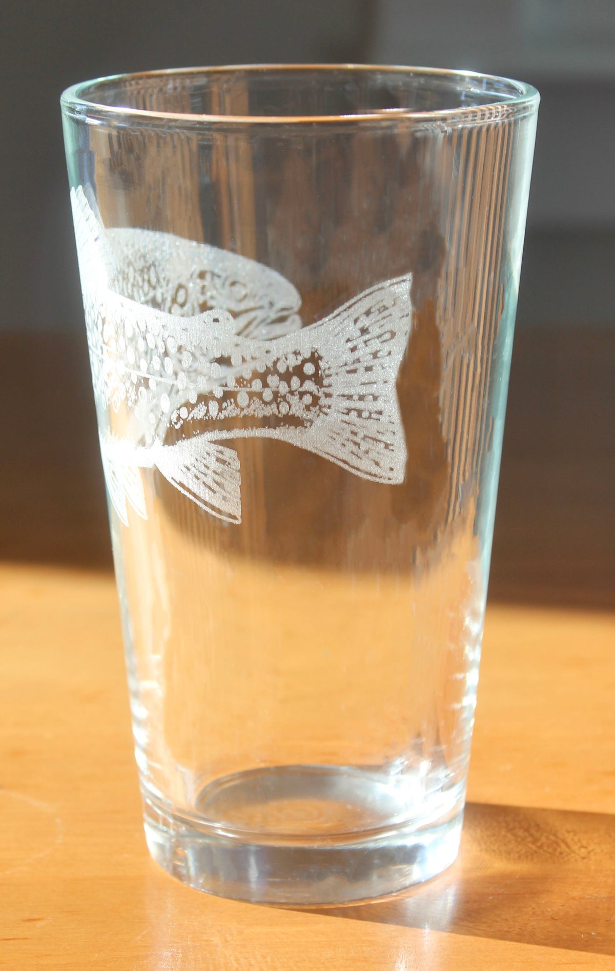 Brook Trout Laser Engraved Glasses