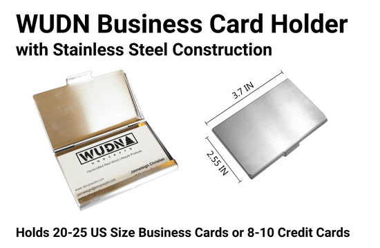 American Flag Wooden Business Card Holder