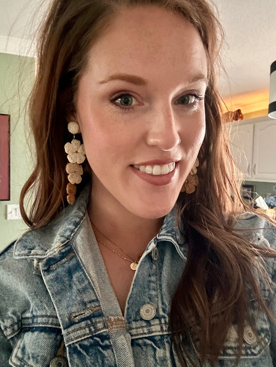 Beautiful Raffia Earrings