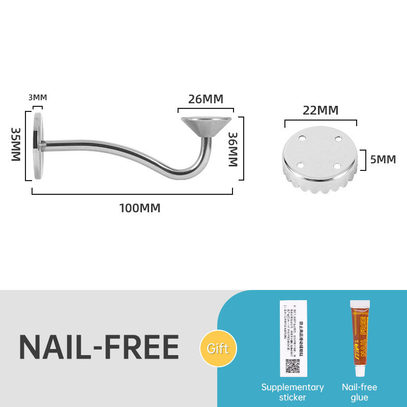 Stainless Steel Magnetic Soap Holder No Trace Paste Soap Holder in Toilet Soap Box Drain Rack Bathroom Shelf