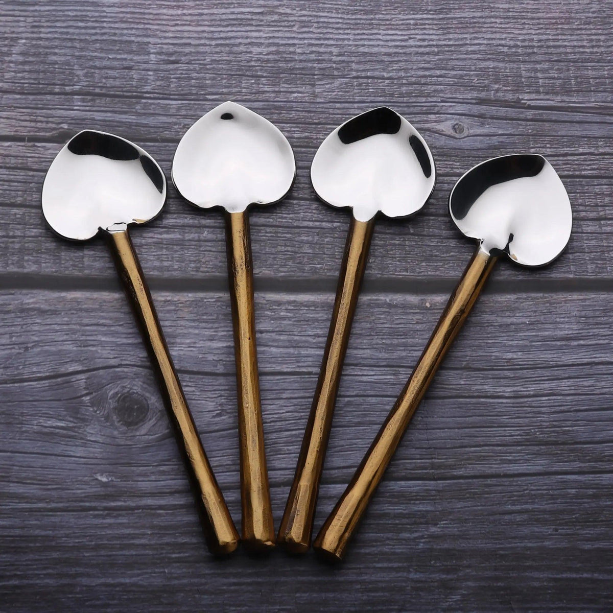CAMELLIA HEART SPOON 4 PC. SET