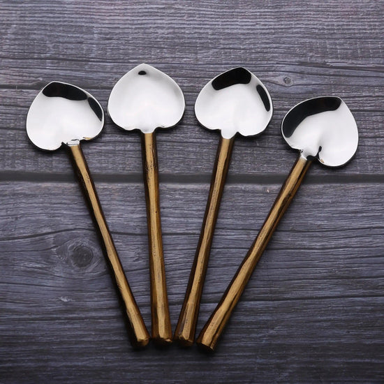 CAMELLIA HEART SPOON 4 PC. SET