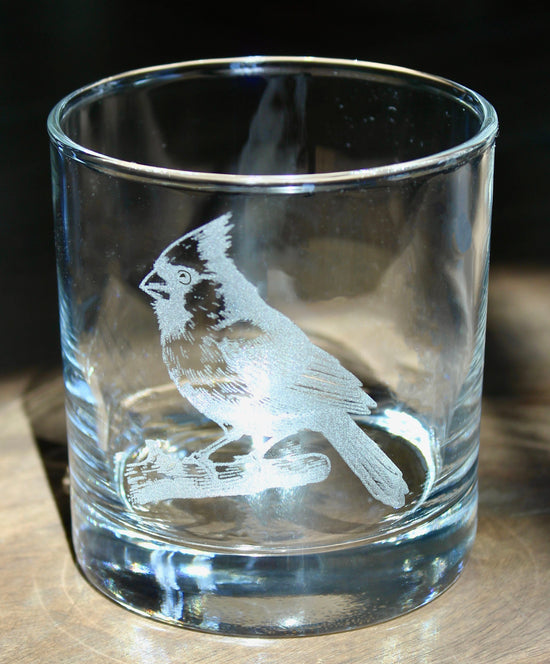 Cardinal Laser Engraved Glasses