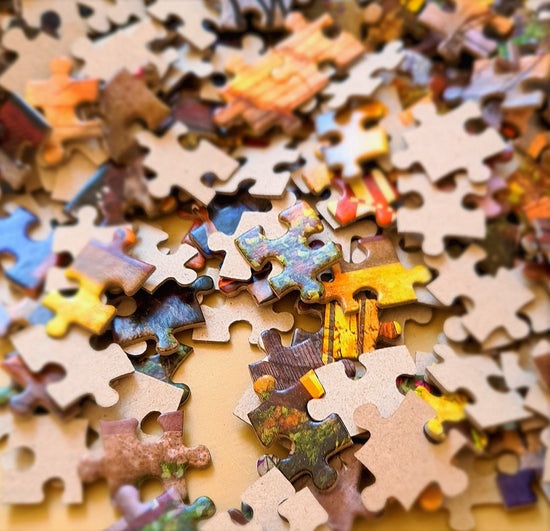 1000 Piece Jigsaw Puzzle, Romantic City Sunset, charming riverside terrace, painterly landscape, Adult Puzzle, Castorland C-104956-2