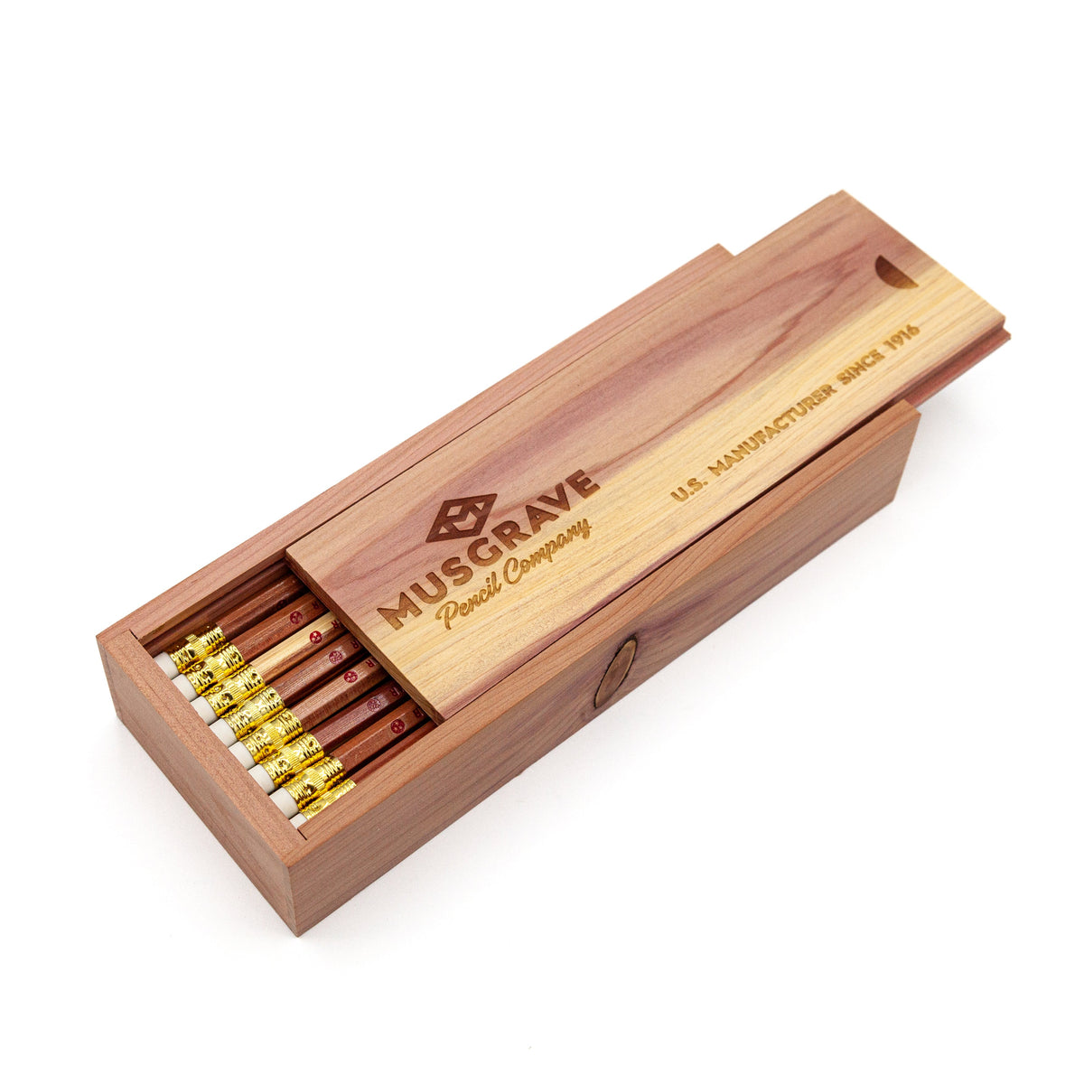 24-pack Tennessee Red™ Pencil - Cedar Box Set with Musgrave Logo