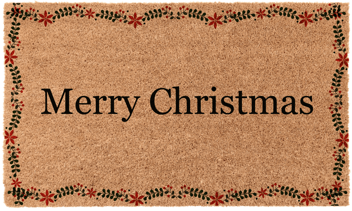 Christmas Poinsettia Border