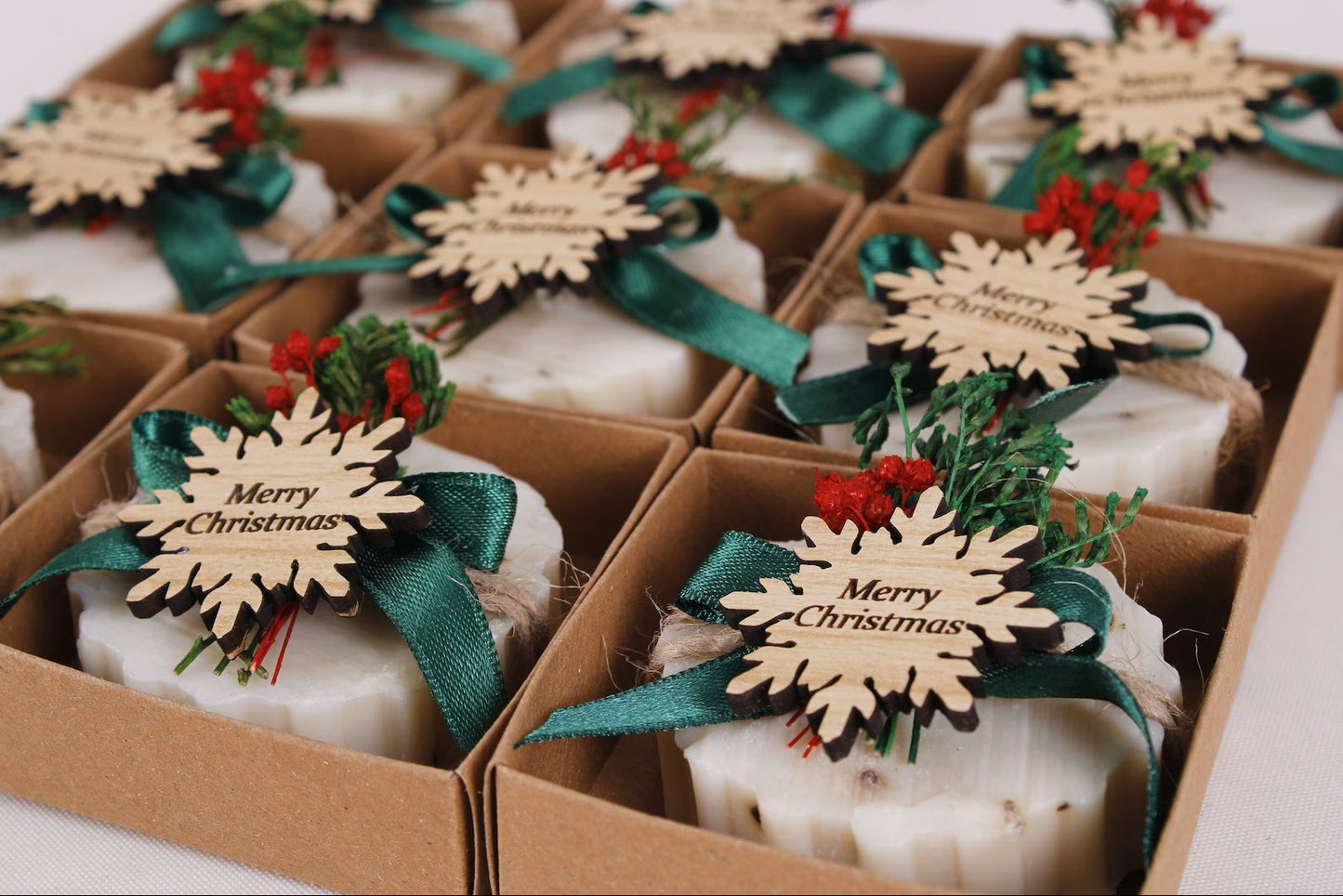Christmas Scent Soap Favors – Natural Handmade Stocking Stuffers & Custom Holiday Gifts