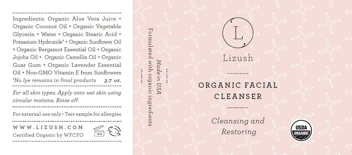 USDA Organic Facial Cleanser – Gentle Natural Face Wash