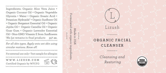 USDA Organic Facial Cleanser – Gentle Natural Face Wash