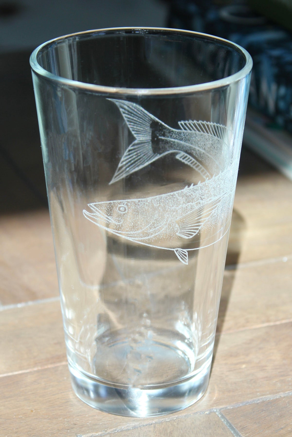 Cobia Fish Laser Engraved Glasses