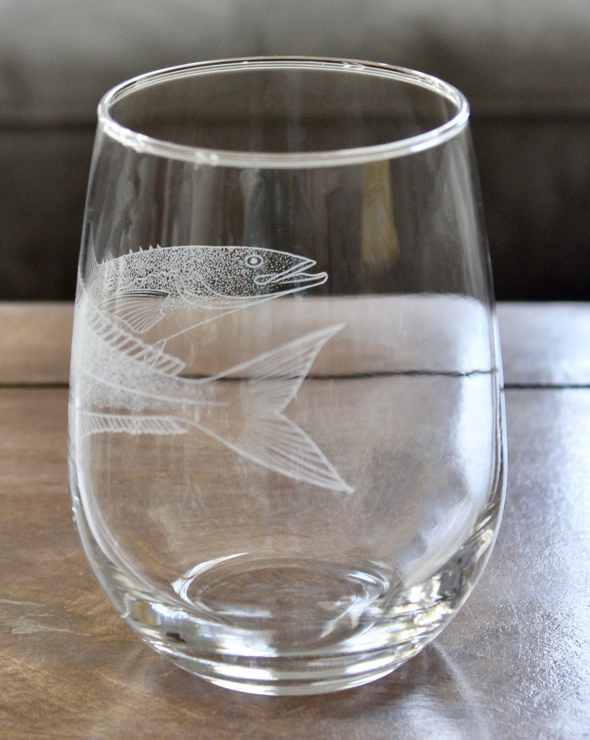 Cobia Fish Laser Engraved Glasses