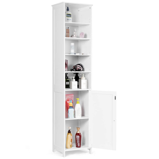 Costway 72 Inches Free Standing Tall Floor Bathroom Storage Cabinet