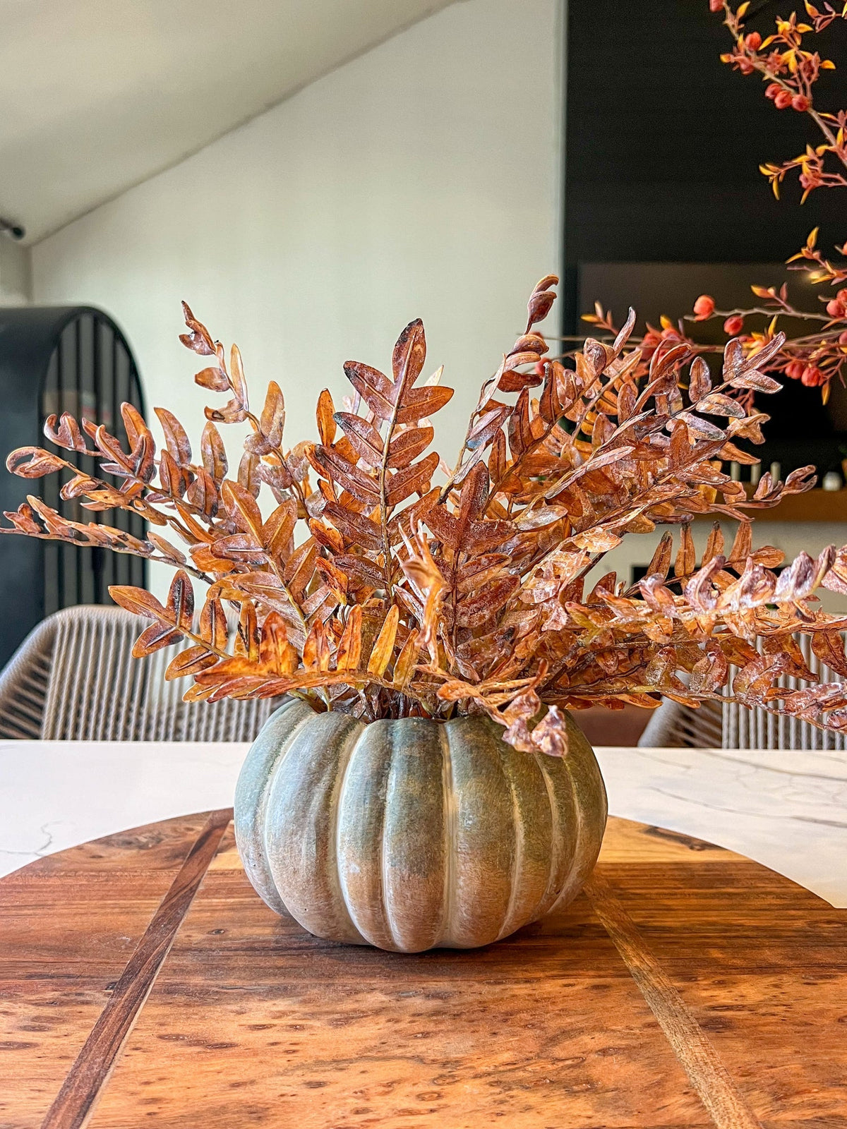 Fall Ombre Cement Pumpkin Planters | 3 Sizes