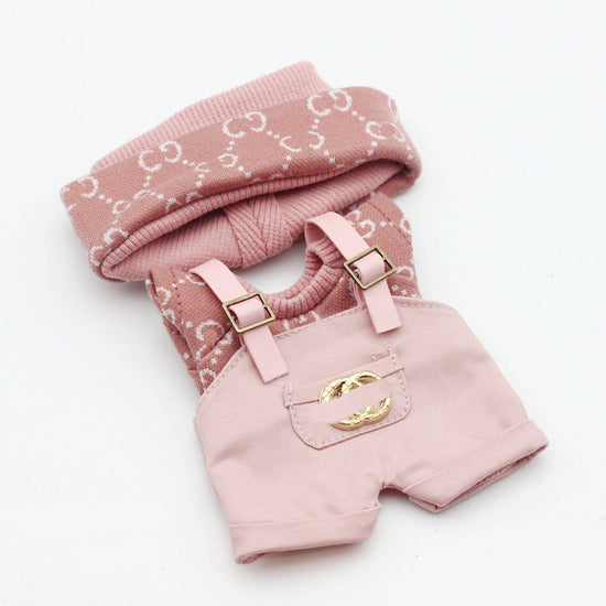 17cm Labubu First and Second Generation Blind Box 10cm Cotton Crying Doll Clothes Knitted Printed Hat