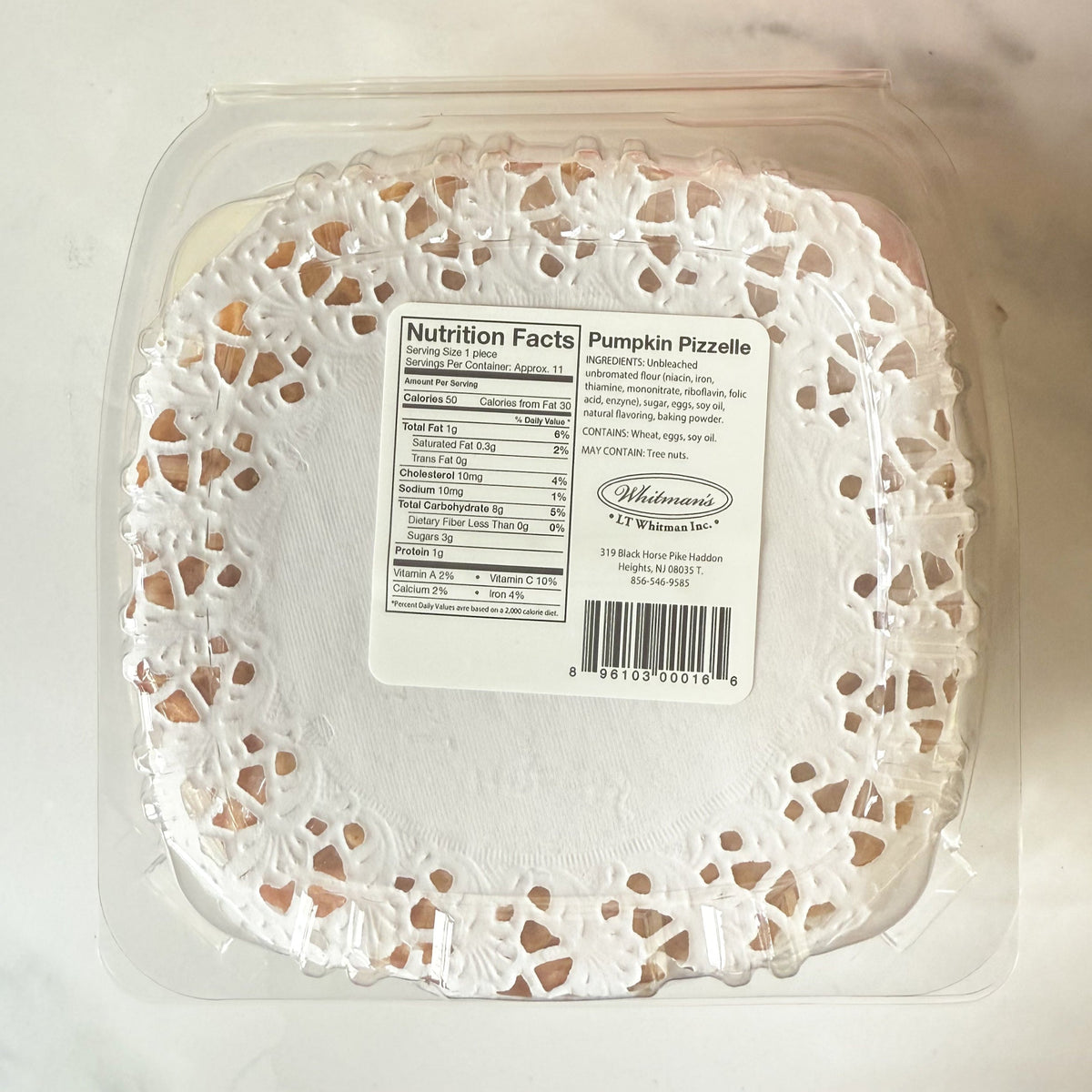 Pumpkin Pizzelles