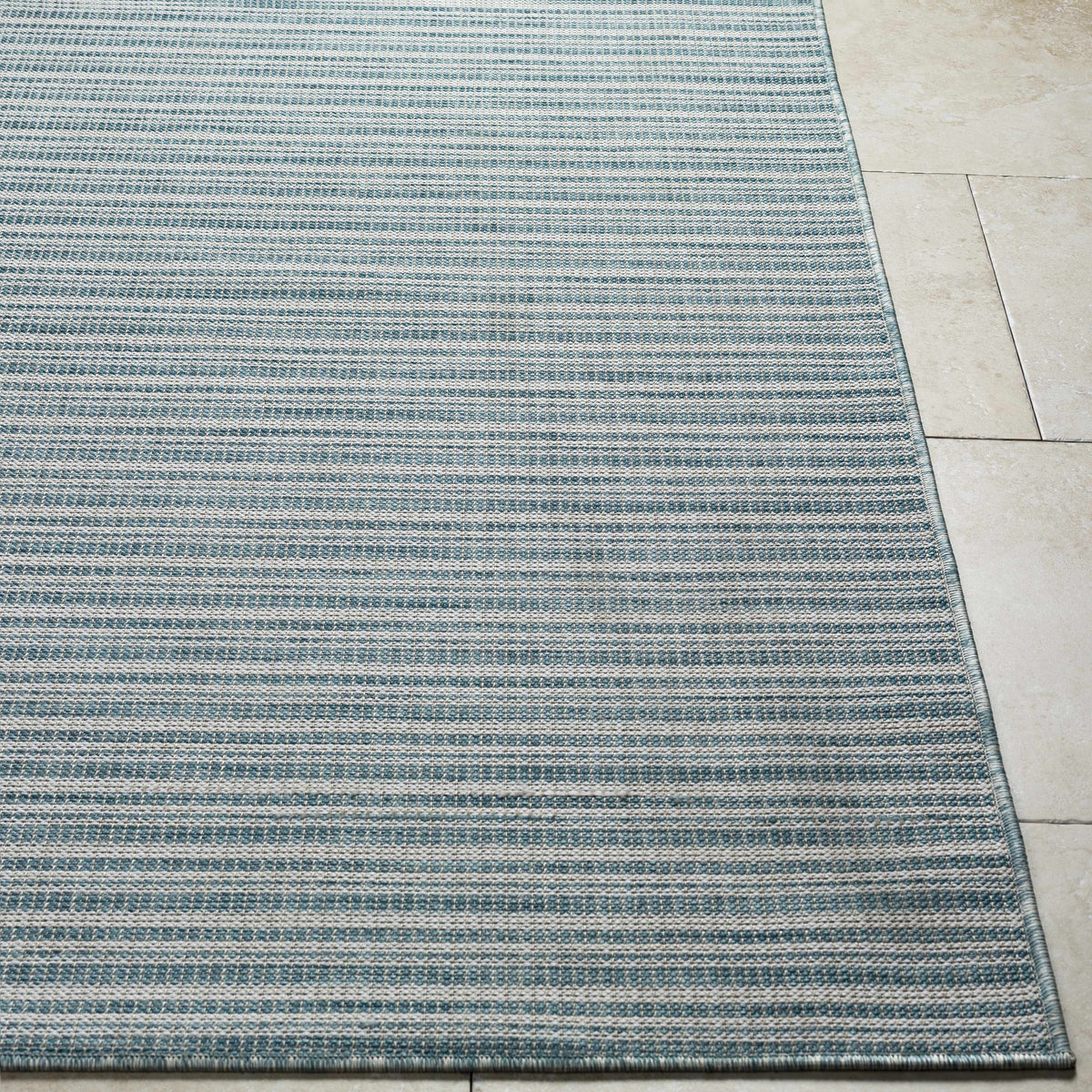 Greg Teal Outdoor Area Rug - Clearance