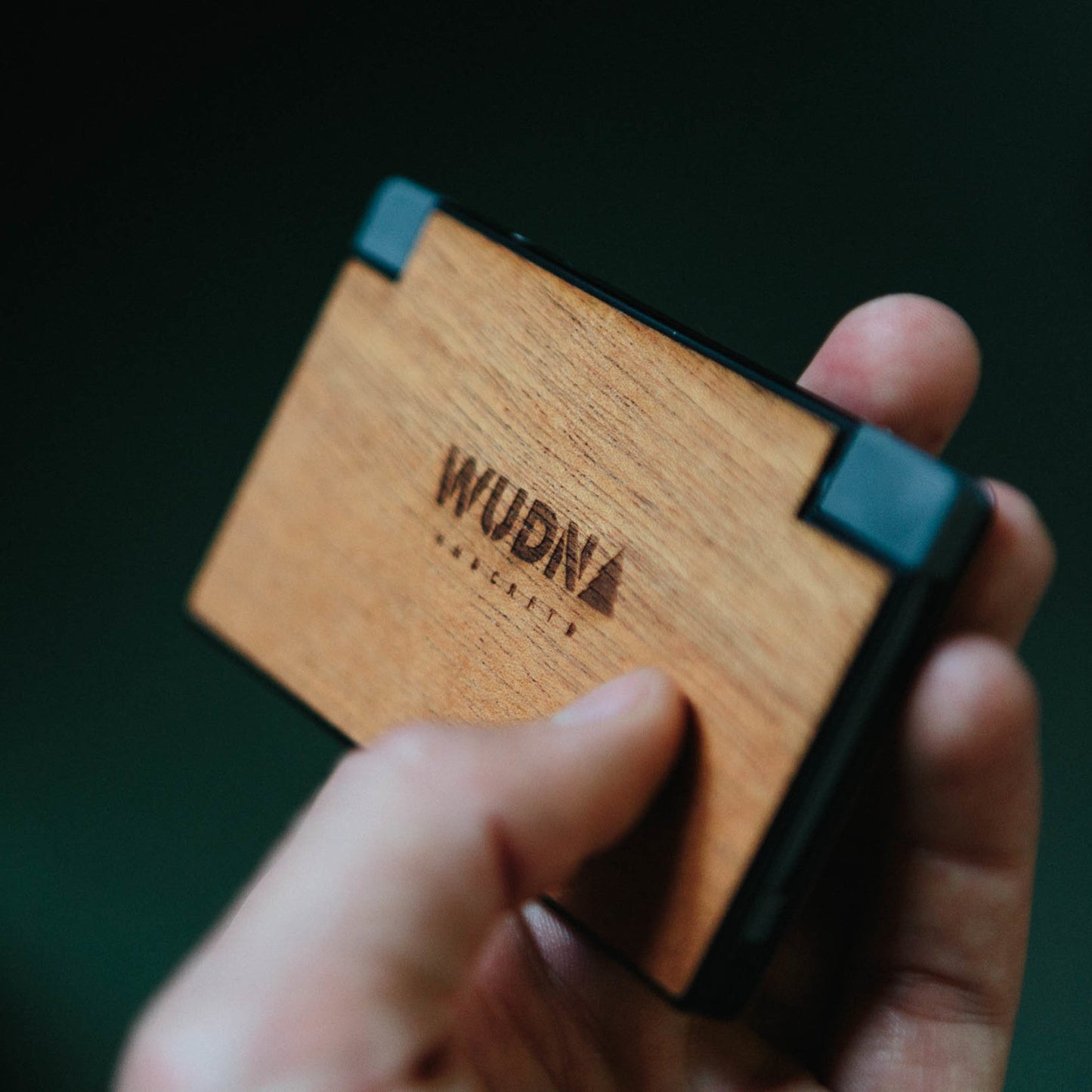 Slim-Dual Wooden Power Bank (American Flag)