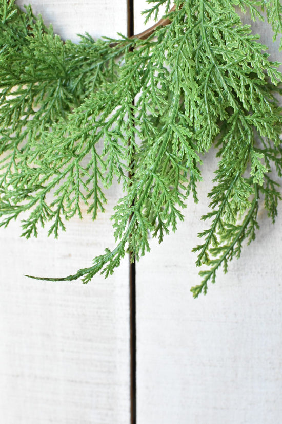 Small Cedar Wreath (4.5" Center Ring) CW2 — holiday greenery wreath for rustic winter home decor