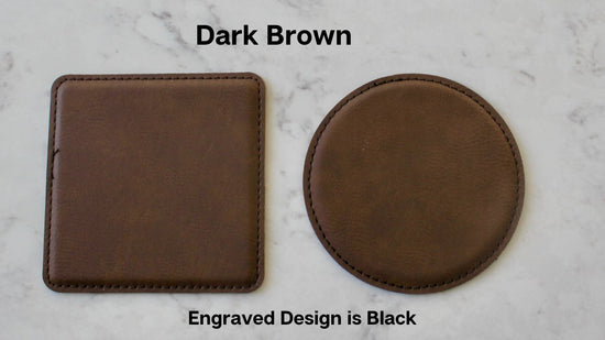 Bison Coaster Set (Slate or Leatherette)