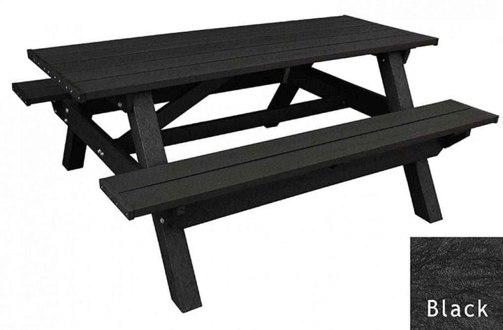 Deluxe Picnic Table – 6′ Durable Recycled Plastic Outdoor Seating