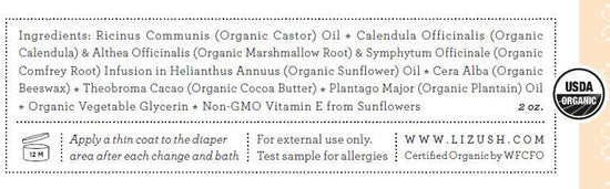 USDA Organic Diaper Balm – Natural Baby Skin Balm