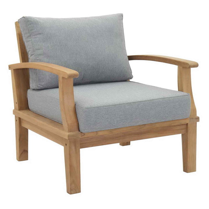 Marina 10-Piece Teak Outdoor Patio Set - Grey Finish by Patio Elegance