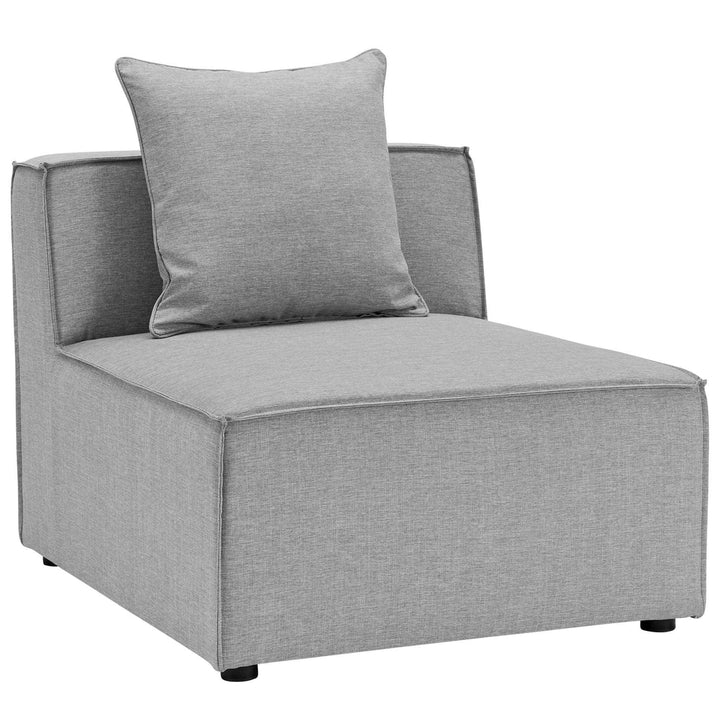 Patio Elegance Sectional Sofa - Saybrook 8-Piece Outdoor Upholstered Sofa by Modway