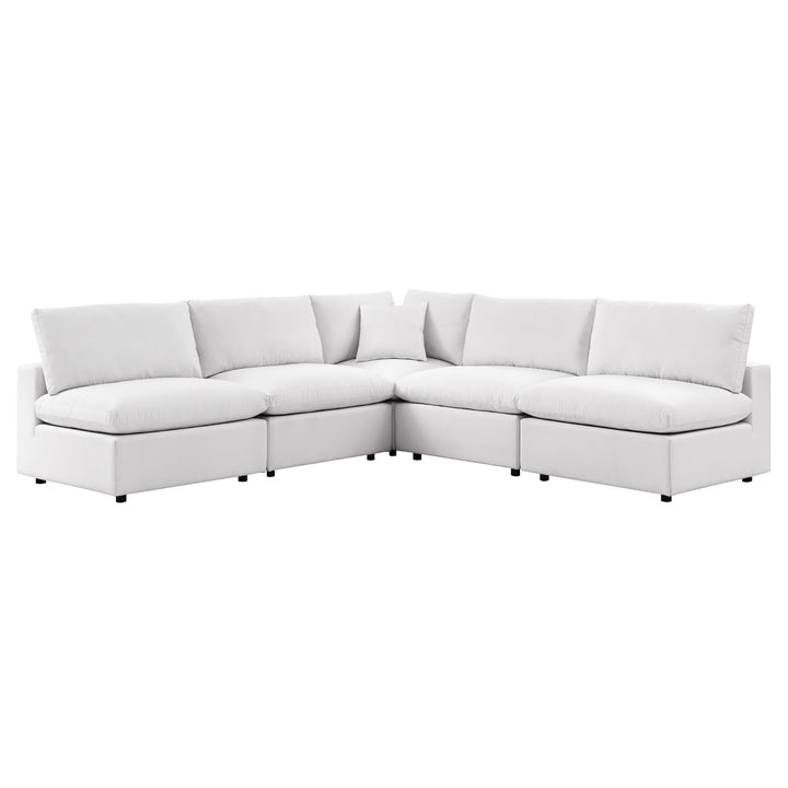 Patio Elegance Outdoor Sectional Sofa Set by Modway – Stylish 5-Piece Furniture for Patios