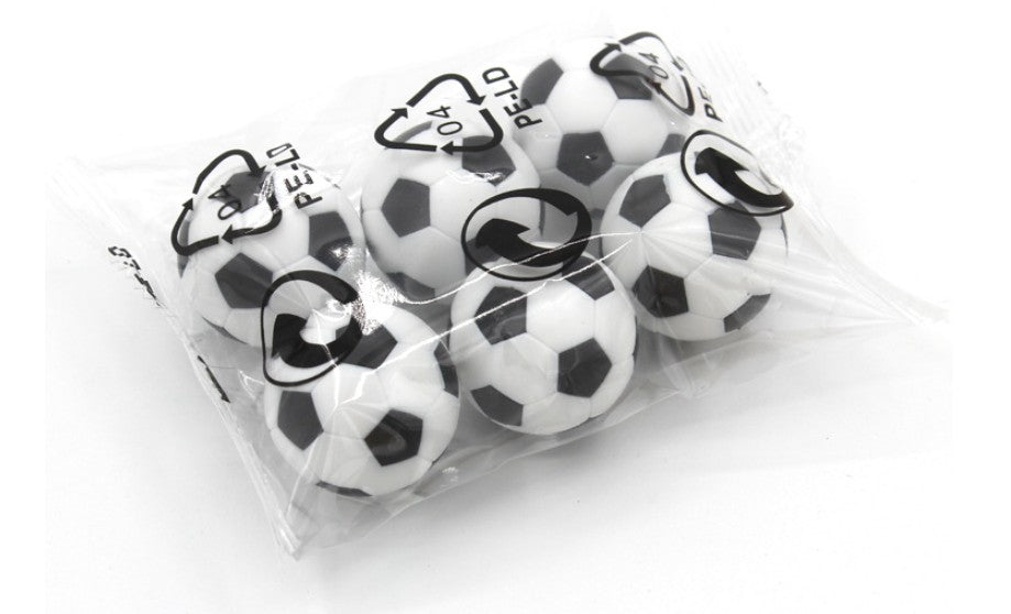 6 Pcs Table Football Plastic Soccer Ball Indoor Games 32mm