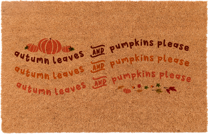 Autumn Leaves And Pumpkin Please