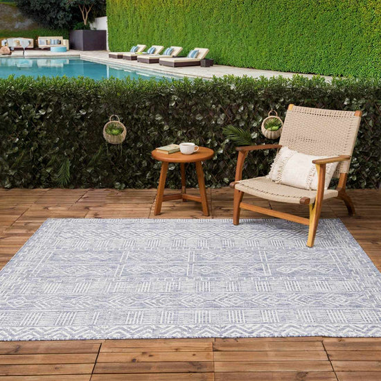 Epson Blue Indoor & Outdoor Rug - Clearance