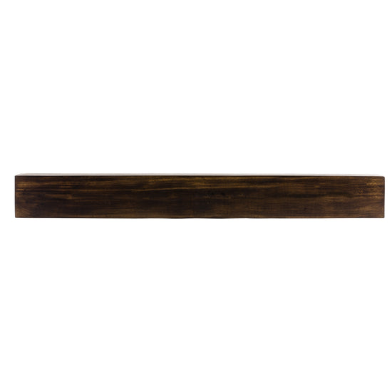 Farmhouse Poplar Wood Floating Fireplace Mantel