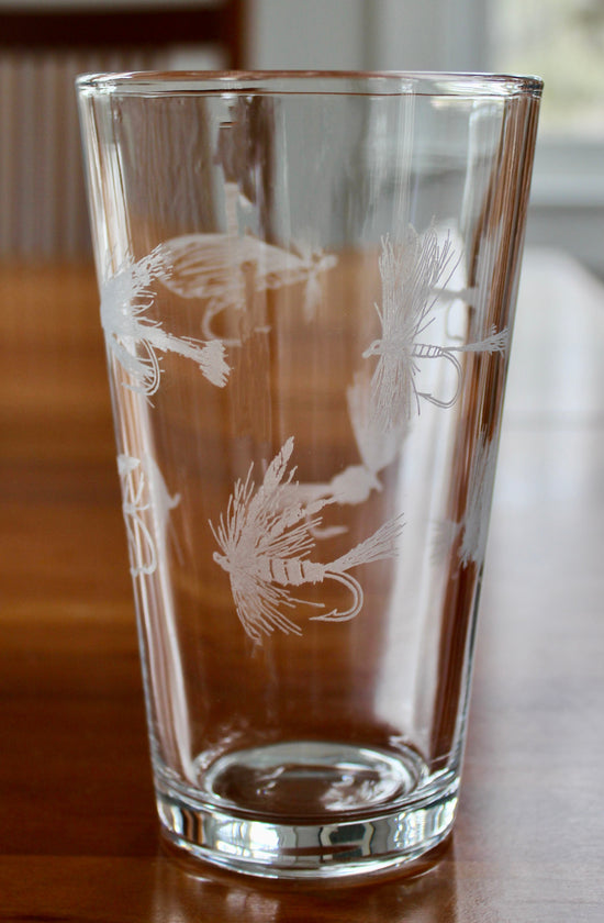 Fly Fishing Laser Engraved Glasses