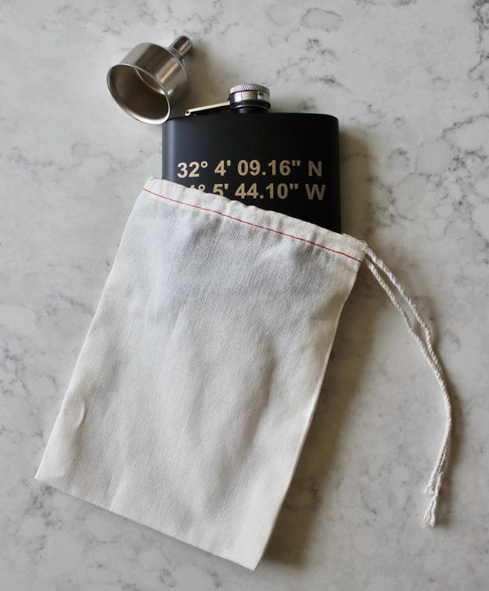 Custom Engraved Stainless Steel Flask - 6 oz.