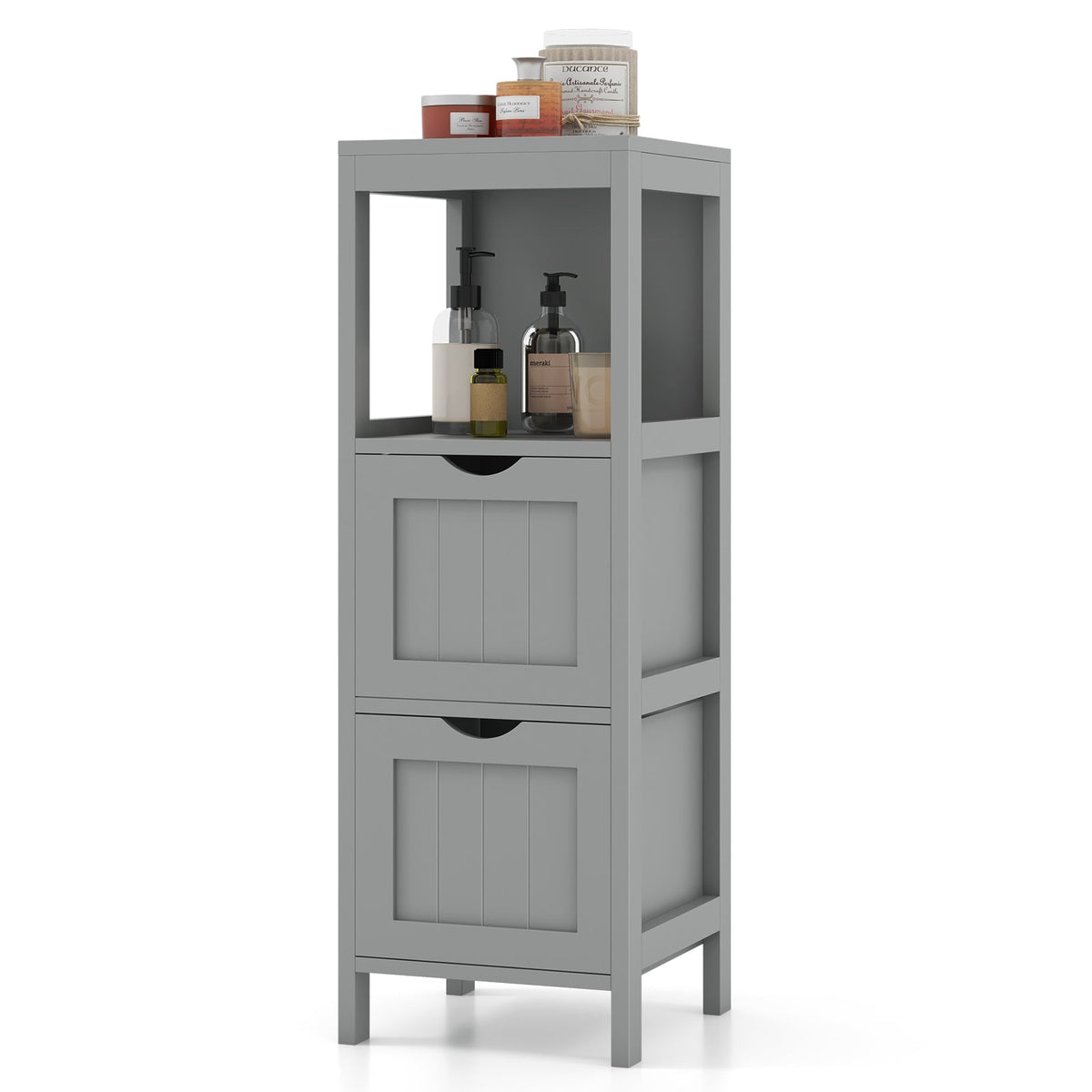 Freestanding Storage Cabinet with 2 Removable Drawers for Bathroom