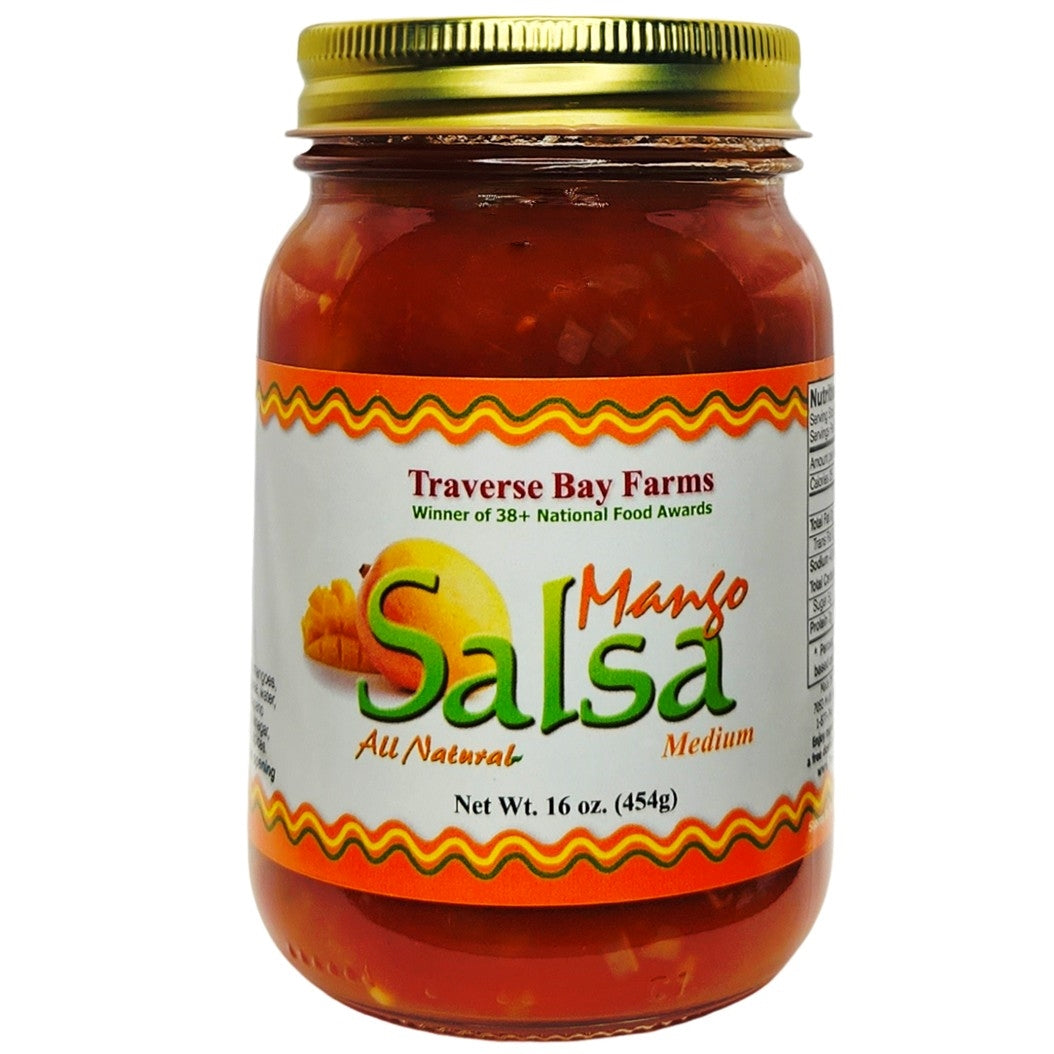Mango Salsa - Medium, 16 oz - Fruit Salsa
