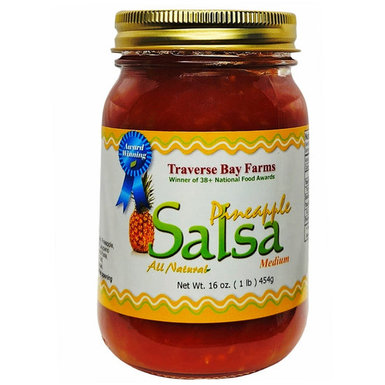 Pineapple Salsa - Medium, 16 oz - Unique salsa