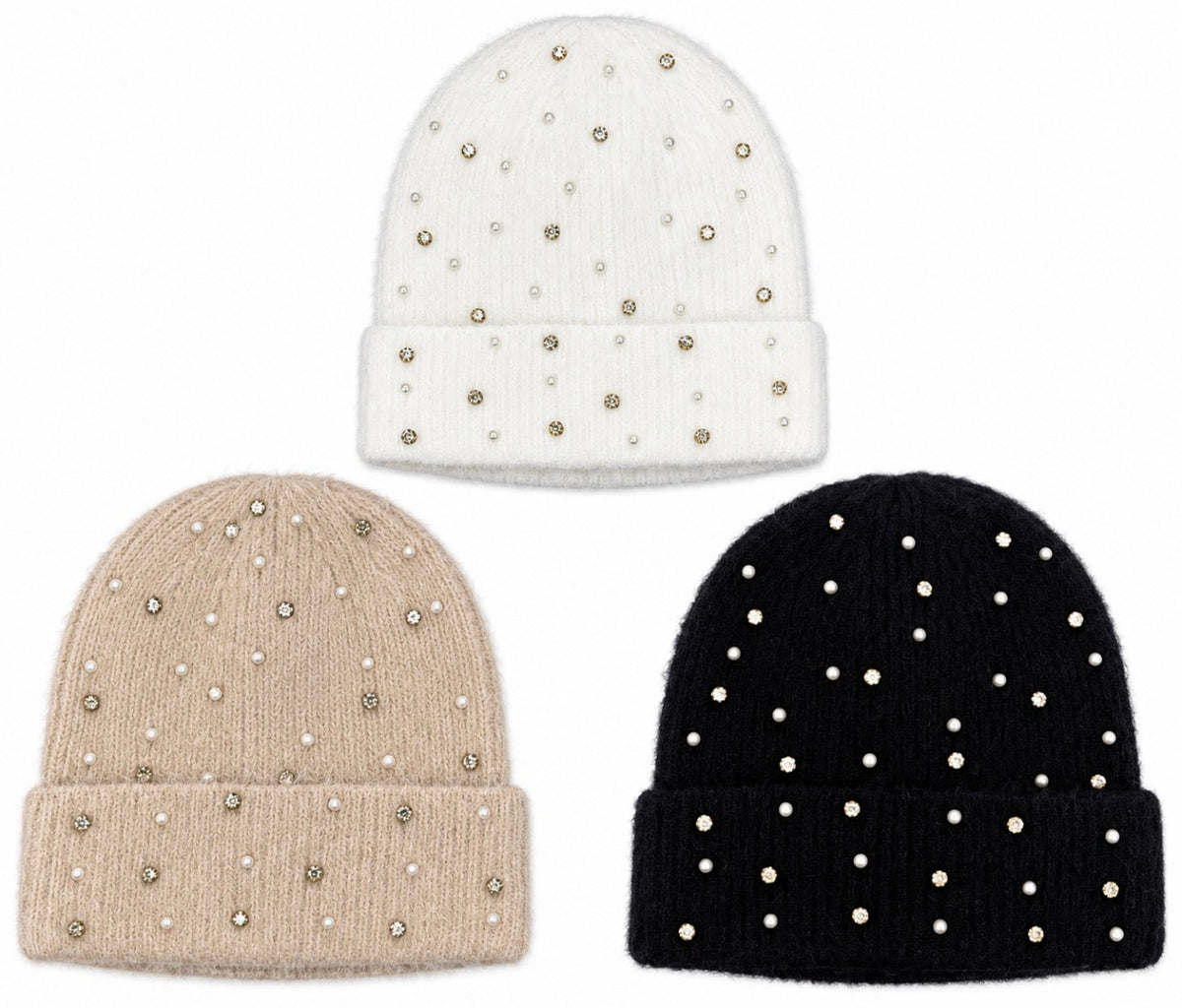 Pre order Rhinestone Pearl toboggan