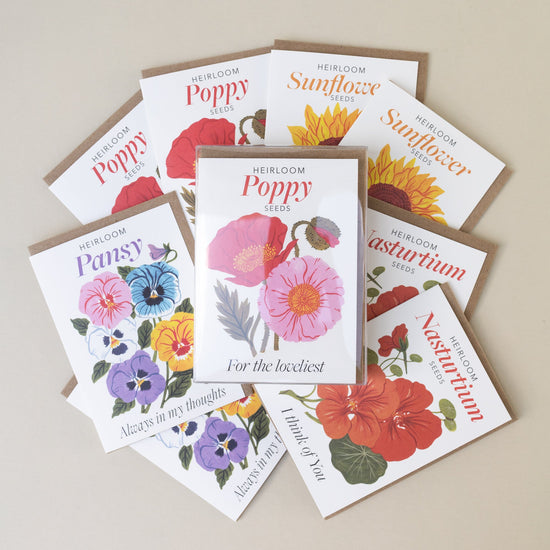 FLOWERS | SEEDS OF KINDNESS A1 GREETING CARD SET OF 8