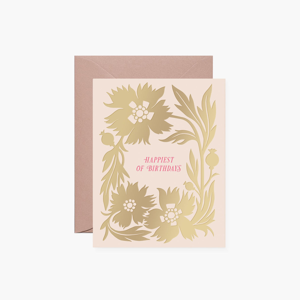 GOLD POPPIES BIRTHDAY | GREETING CARD