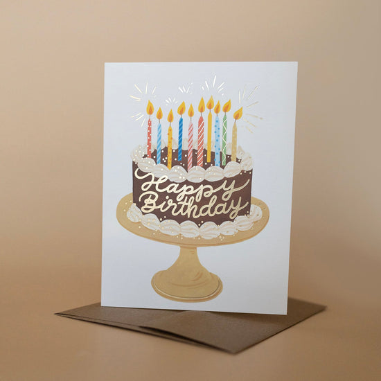 CHOCOLATE BIRTHDAY CAKE | GREETING CARD