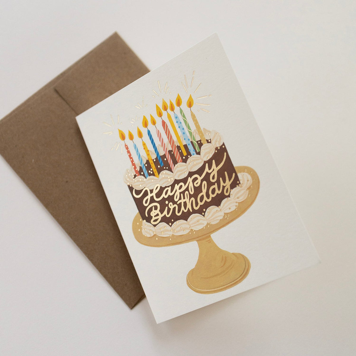 CHOCOLATE BIRTHDAY CAKE | GREETING CARD