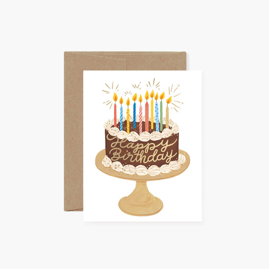 CHOCOLATE BIRTHDAY CAKE | GREETING CARD